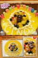 8" Mango Mousse Cake with Special Candles!!