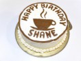 8" Coffee with cherry jelly filling (coffee logo)